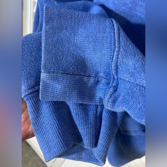 J America Hoodie Sweatshirt Size Large Blue Pocket Life is Better in a Camper - Picture 5 of 7